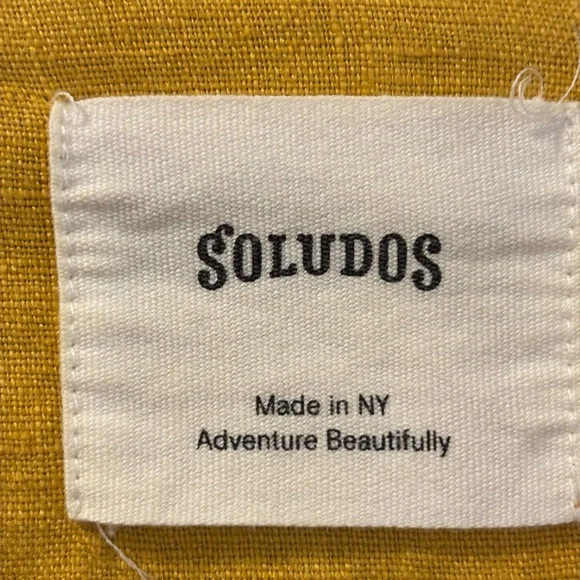 Soludos Mustard 100% linen light jacket - Size Large - Picture 5 of 7
